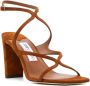 Jimmy Choo Azie 80mm suede sandals Brown - Thumbnail 2