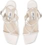 Jimmy Choo Azie 85mm leather sandals White - Thumbnail 4