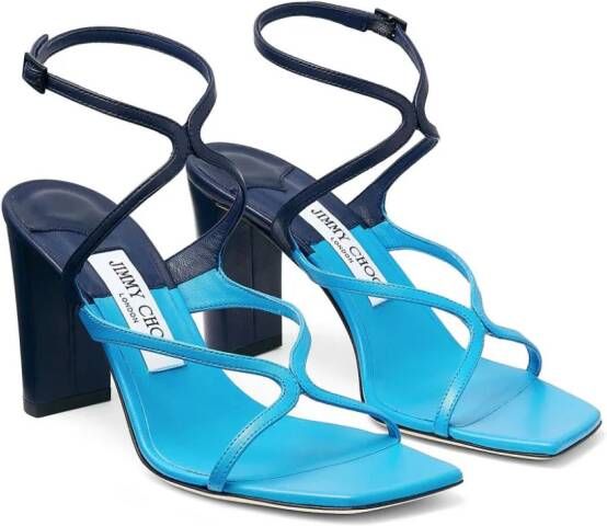 Jimmy Choo Azie 85mm two-tone sandals Blue