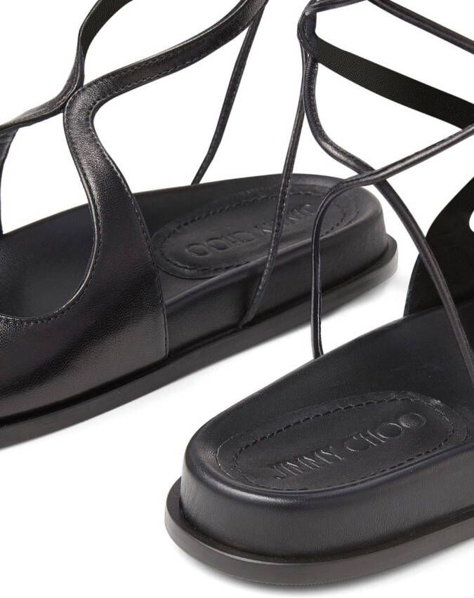 Jimmy Choo Azure gladiator sandals Black