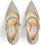 Jimmy Choo Baily 100mm pearl-embellished pumps Neutrals - Thumbnail 3