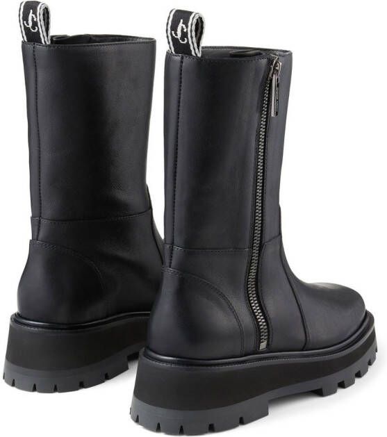Jimmy Choo Bay Flat chunky leather boots Black