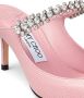 Jimmy Choo Bing 100mm crystal-embellished leather mules Pink - Thumbnail 5