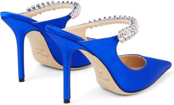 Jimmy Choo Bing 100mm pointed mules Blue