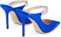 Jimmy Choo Bing 100mm pointed mules Blue - Thumbnail 3