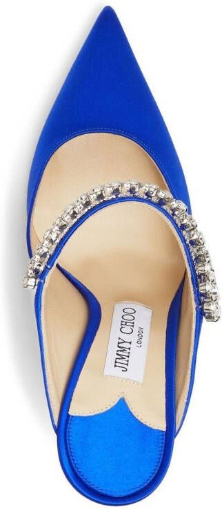 Jimmy Choo Bing 100mm pointed mules Blue