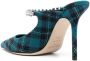 Jimmy Choo Bing 100mm tartan mules Blue - Thumbnail 3