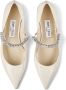 Jimmy Choo Bing crystal-strap ballerina shoes Neutrals - Thumbnail 4