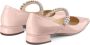 Jimmy Choo Bing crystal-strap ballerina shoes Pink - Thumbnail 3