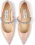 Jimmy Choo Bing crystal-strap ballerina shoes Pink - Thumbnail 4