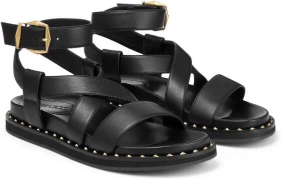 Jimmy Choo Blaise leather sandals Black