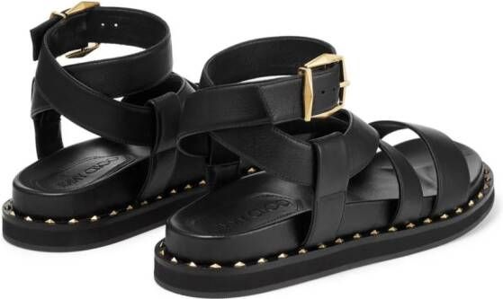 Jimmy Choo Blaise leather sandals Black