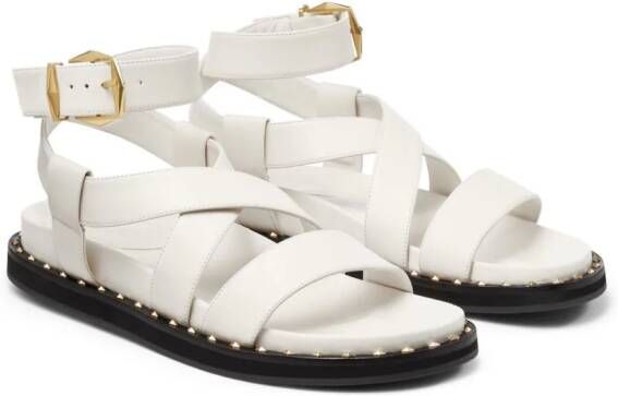 Jimmy Choo Blaise leather sandals White