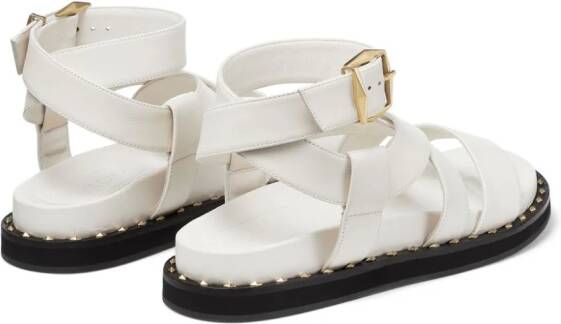 Jimmy Choo Blaise leather sandals White