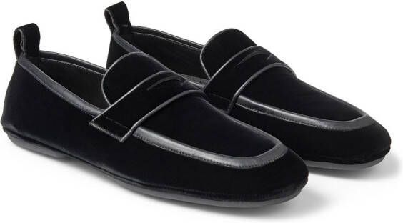Jimmy Choo Buxton velvet loafers Black