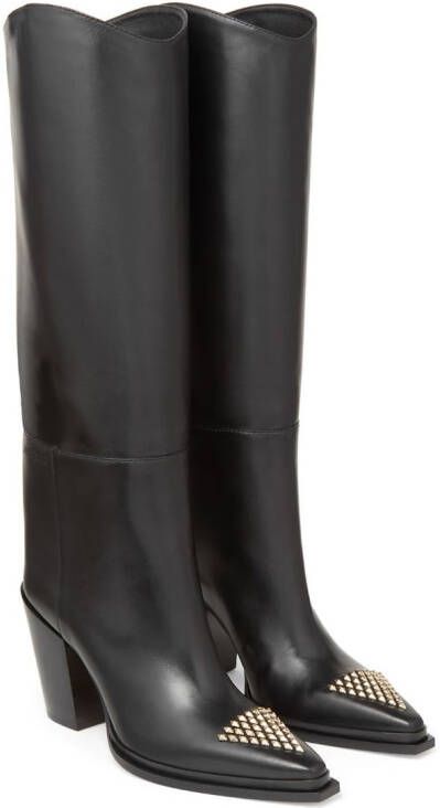 Jimmy Choo Cece 80mm stud-embellished boots Black