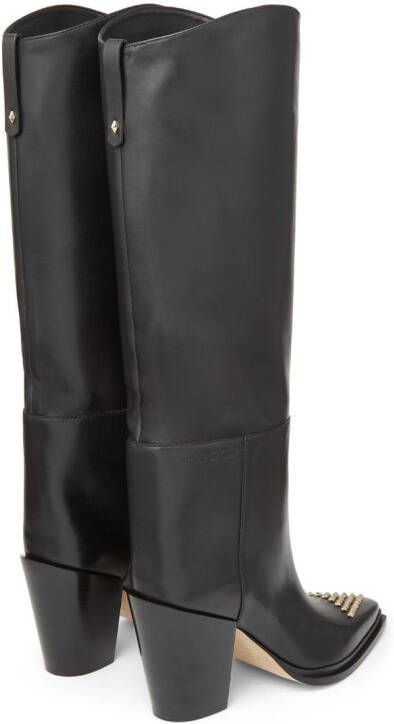 Jimmy Choo Cece 80mm stud-embellished boots Black