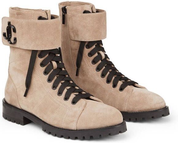 Jimmy Choo Ceirus ankle lace-up fastening boots Neutrals
