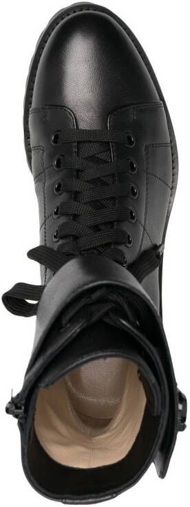 Jimmy Choo Ceirus flat lace-up boots Black