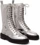 Jimmy Choo Cora embossed-logo lace-up boots Silver - Thumbnail 2