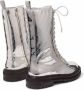 Jimmy Choo Cora embossed-logo lace-up boots Silver - Thumbnail 3