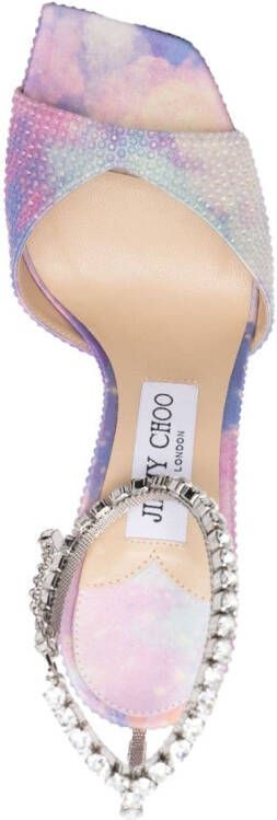 Jimmy Choo crystal-embellished 110mm stiletto sandals Pink