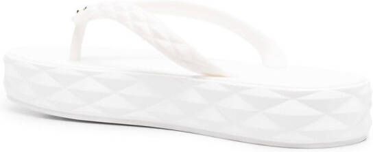 Jimmy Choo Diamond flip-flop sandals White