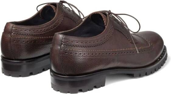Jimmy Choo Diamond leather Derby shoes Brown