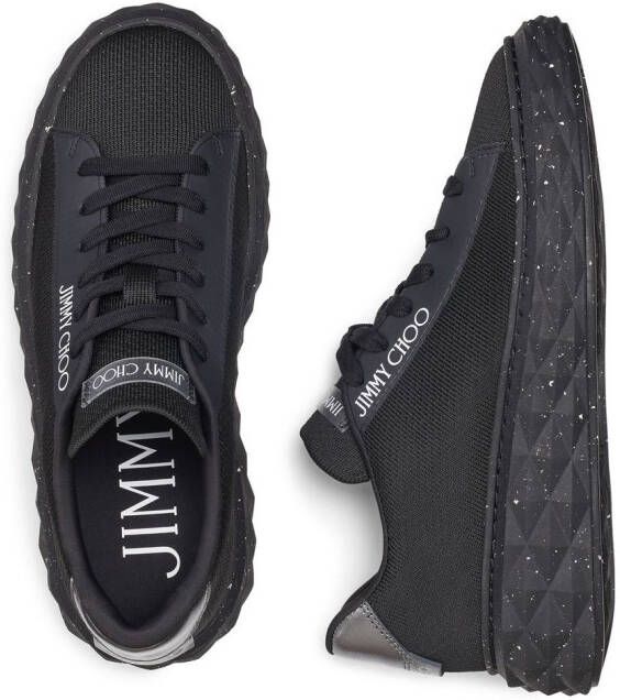 Jimmy Choo Diamond Light lace-up sneakers Black
