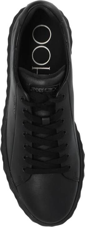 Jimmy Choo Diamond Light leather sneakers Black