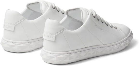 Jimmy Choo Diamond Light leather sneakers White