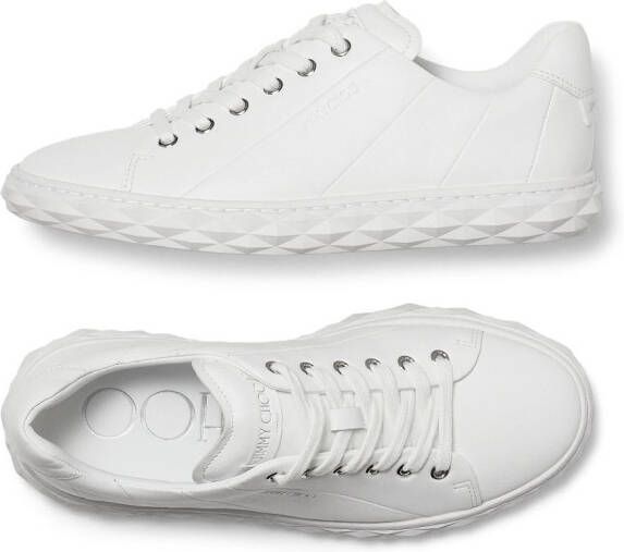 Jimmy Choo Diamond Light leather sneakers White