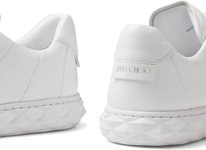 Jimmy Choo Diamond Light leather sneakers White