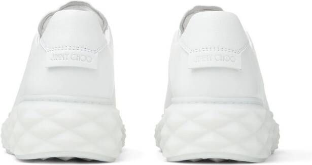 Jimmy Choo Diamond Light Maxi leather sneakers White