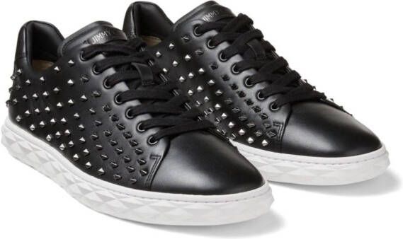 Jimmy Choo Diamond Light stud-embellished sneakers Black