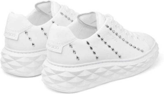 Jimmy Choo Diamond Light stud-embellished sneakers White