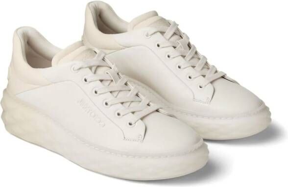 Jimmy Choo Diamond Maxi leather sneakers Neutrals