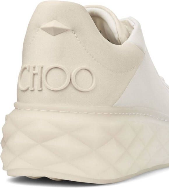 Jimmy Choo Diamond Maxi leather sneakers Neutrals