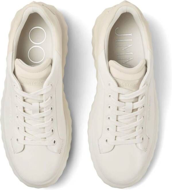 Jimmy Choo Diamond Maxi leather sneakers Neutrals