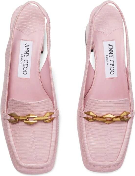 Jimmy Choo Diamond Tilda 45mm slingback pumps Pink