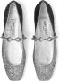 Jimmy Choo Diamond Tilda glitter ballerina shoes Silver - Thumbnail 4