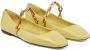 Jimmy Choo Diamond Tilda leather ballerina shoes Yellow - Thumbnail 2