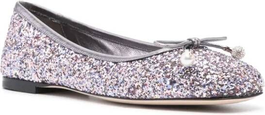 Jimmy Choo Elme ballerina shoes Silver
