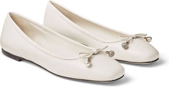 Jimmy Choo Elme ballerina shoes White