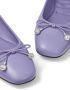 Jimmy Choo Elme bow ballerina shoes Purple - Thumbnail 5