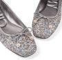 Jimmy Choo Elme glitter ballerina shoes Silver - Thumbnail 4