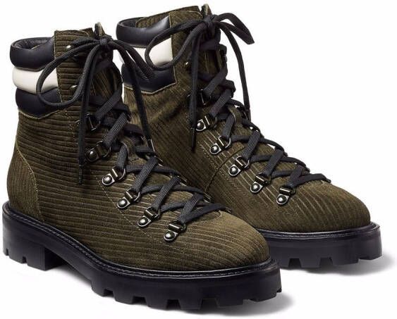 Jimmy Choo Eshe lace-up hiking boots Green