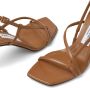 Jimmy Choo Etana 80mm leather sandals Brown - Thumbnail 5