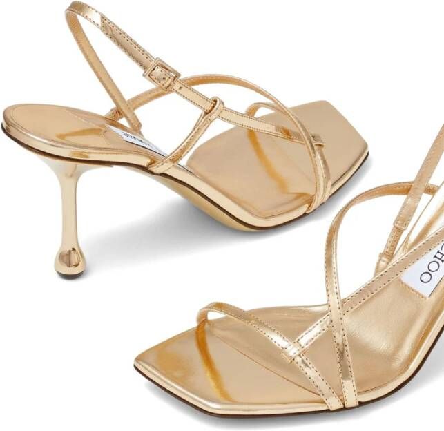 Jimmy Choo Etana 80mm sandals Gold