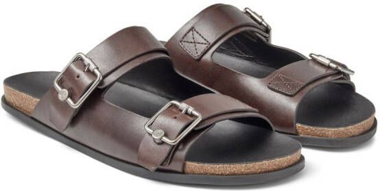Jimmy Choo Etta City leather sandals Brown
